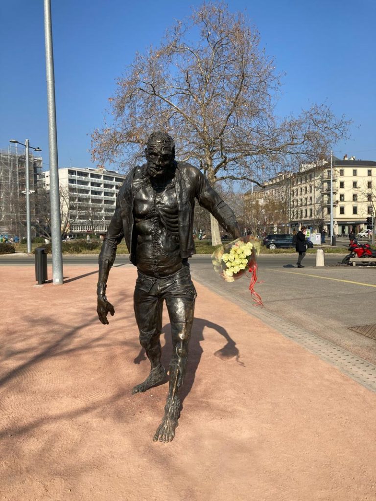 Statue of Frankenstein, Geneva, Switzerland