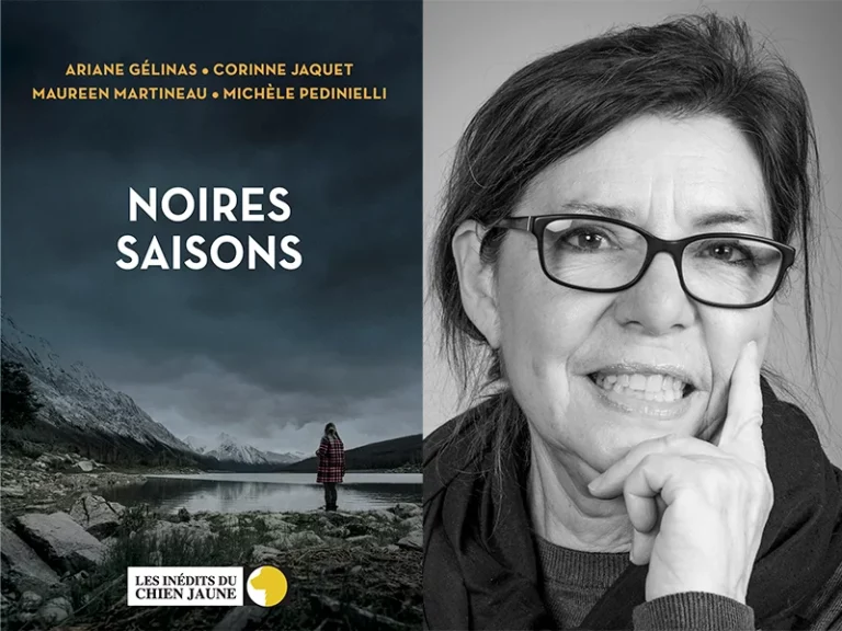 Noires saisons, Éditions du chien jaune. Corinne Jaquet, Ariane Gélinas, Maureen Martineau, Michèle Pedinielli. Photo portrait © Simon Chamay