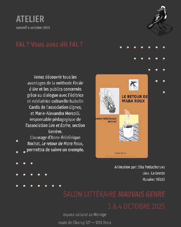 Salon littéraire «Mauvais Genre», table ronde FALC