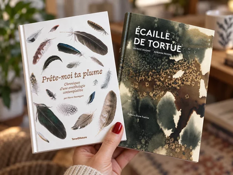 Couverture du livre Prête-moi ta plume de Pierre Baumgart et Écaille de tortue de Adriana Passini